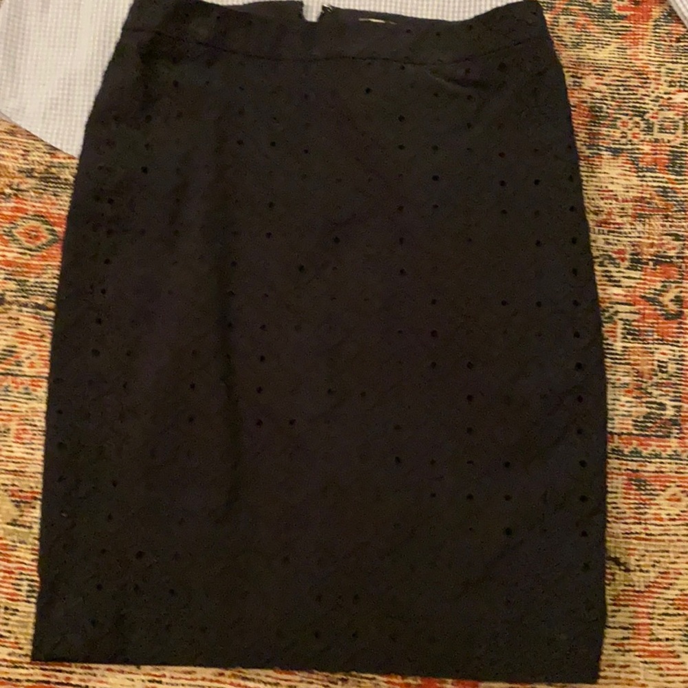 Loft Women’s Pencil Skirt with eyelet detail pattern